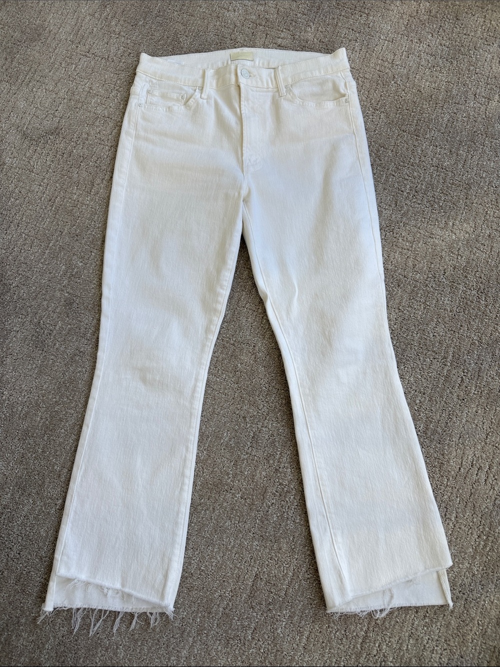 MOTHER The Insider Crop Step Fray Fairest of Them All size 30